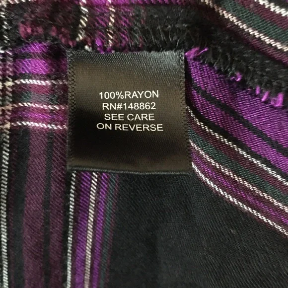 torrid Purple Plaid Tunic Top - Picture 9 of 12